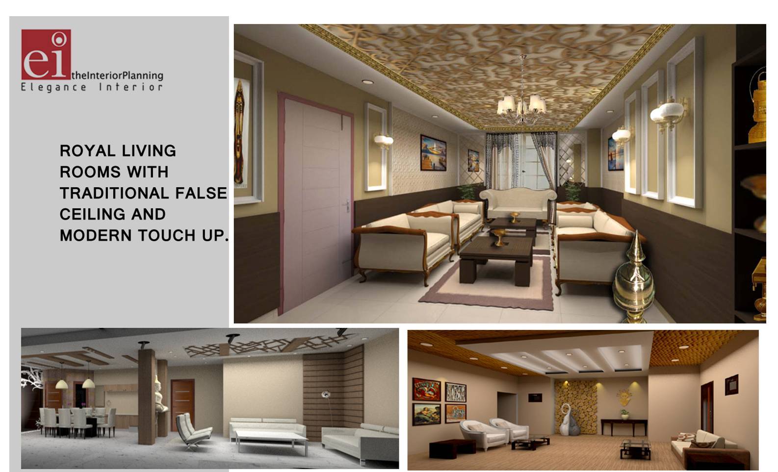 13 Royal Living Rooms with Traditiona False Ceiling